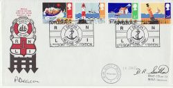 1985-06-18 Safety at Sea Appledore Lifeboat Official FDC (77780)