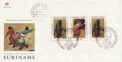 1971-11-24 Suriname Child Welfare Stamps M/S FDC (77782)