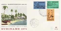 1971-12-13 Suriname Albina Settlement Stamps FDC (77783)