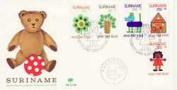 1973-11-28 Suriname Child Welfare Stamps FDC (77795)