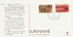 1975-02-05 Suriname Prospecting Stamps FDC (77806)
