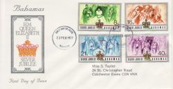1977-02-22 Bahamas Silver Jubilee Stamps FDC (77831)