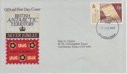 1977-02-07 British Antarctic Silver Jubilee Stamps FDC (77838)