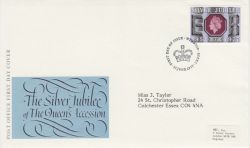 1977-06-15 GB Silver Jubilee Stamp FDC (77855)