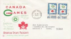 1969-08-15 Canada Games Stamps FDC (77908)