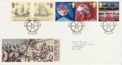 1992-04-07 Europa Stamps Liverpool FDC (77982)