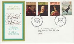 1973-07-04 British Painters Stamps Bureau FDC (78005)