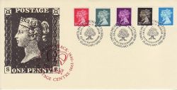 1990-01-10 Penny Black Anniv CoverCraft Official FDC (78105)