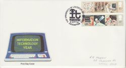 1982-09-08 Technology Stamps Leicester FDC (78109)