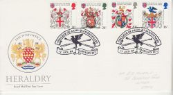 1984-01-17 Heraldry Stamps London EC4 FDC (78112)