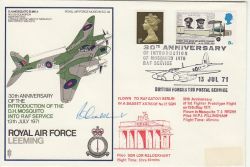 1971-07-13 SC39 RAF Leeming Flown Signed (78130)