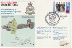 1972-10-10 511 Sqn Formation BF 1303 PS Signed (78142)