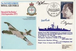 1973-09-28 No360 Squadron Flown Signed (78143)