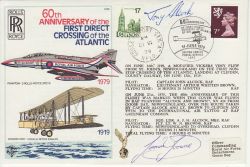 1979-06-14 Atlantic Crossing Anniv Flown Signed (78146)