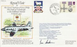 1991-03-04 RAF RV 18 Prince Philip Falklands Is Signed (78162)