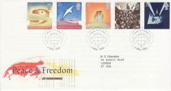 1995-05-02 Peace and Freedom Stamps London SW FDC (78264)