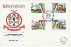 1984-04-10 Urban Renewal Stamps RIBA Official FDC (78346)