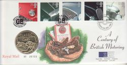 1996-10-01 Classic Cars Stamps London Coin FDC (78407)