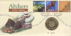 2001-01-01 The Archers Medallic Coin Cover (78415)