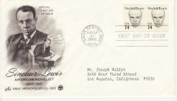 1985-03-21 USA Sinclair Lewis Stamp FDC (78450)