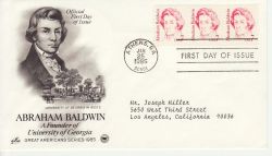 1985-01-25 USA Abraham Baldwin Stamps FDC (78454)