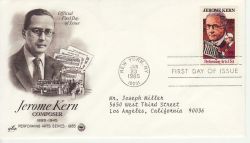 1985-01-23 USA Jerome Kern Stamp FDC (78455)