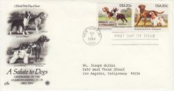1984-09-07 USA Dog Stamps FDC (78510)
