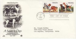 1984-09-07 USA Dog Stamps FDC (78511)