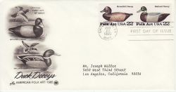 1985-03-22 USA Folk Art Duck Stamps FDC (78515)