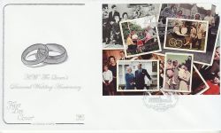 2007-10-16 Diamond Wedding M/Sheet Balmoral FDC (78559)