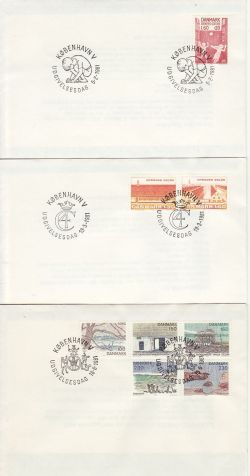 Denmark 1981 x 6 First Day Covers (78713)