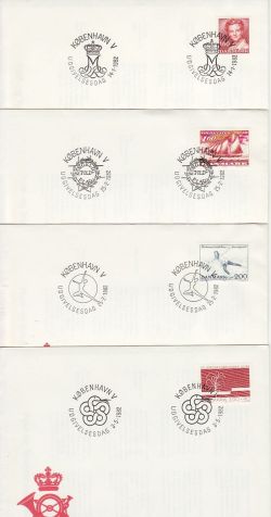 Denmark 1982 x 12 First Day Covers (78714)