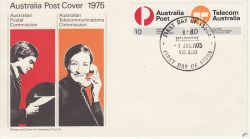 1975-07-01 Australia Post / Telecom Stamps FDC (78753)