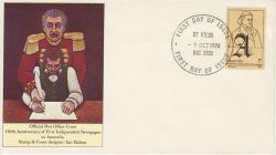 1974-10-09 Australia Newspaper Anniv Stamp FDC (78761)