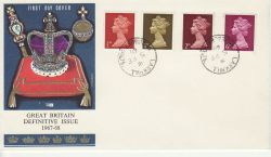 1968-02-05 Definitive Stamps Larkhill cds FDC (78804)