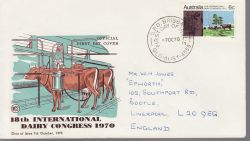 1970-10-07 Australia Dairy Congress Stamp FDC (78912)