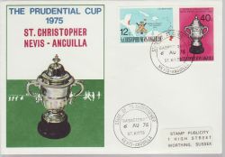 1976-08-08 St. Christopher Nevis Anguilla Cricket Stamps FDC (78926)