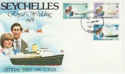 1981-06-23 Seychelles Royal Wedding Stamps FDC (78970)