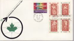 1967-04-28 United Nations EXPO 67 Stamps FDC (79021)