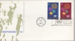 1967-03-17 United Nations Independence Stamps FDC (79024)