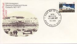 1977-04-13 Australia Parliament House Stamp FDC (79035)