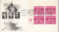 1965-06-26 United Nations 20th Anniv Stamps FDC (79205)