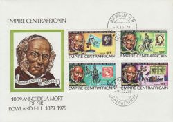 1978-12-09 African Rep Rowland Hill Stamps FDC (79298)