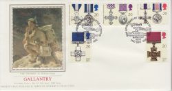 1990-09-11 Gallantry Stamps Hawkinge PPS FDC (79320)
