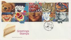 1991-03-26 Greetings Stamps Laugherton FDC (79335)