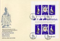 1978-04-21 Christmas Island Coronation M/S FDC (79404)