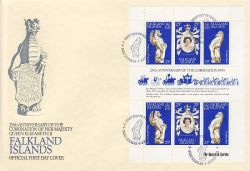 1978-06-02 Falkland Islands Coronation Stamps M/S FDC (79405)