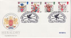 1984-01-17 Heraldry Stamps London EC4 FDC (79554)