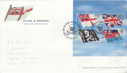 2001-10-22 Flags and Ensigns Stamps Rosyth FDC (79648)
