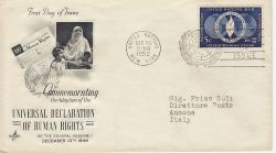1952-12-10 United Nations Human Rights FDC (79696)